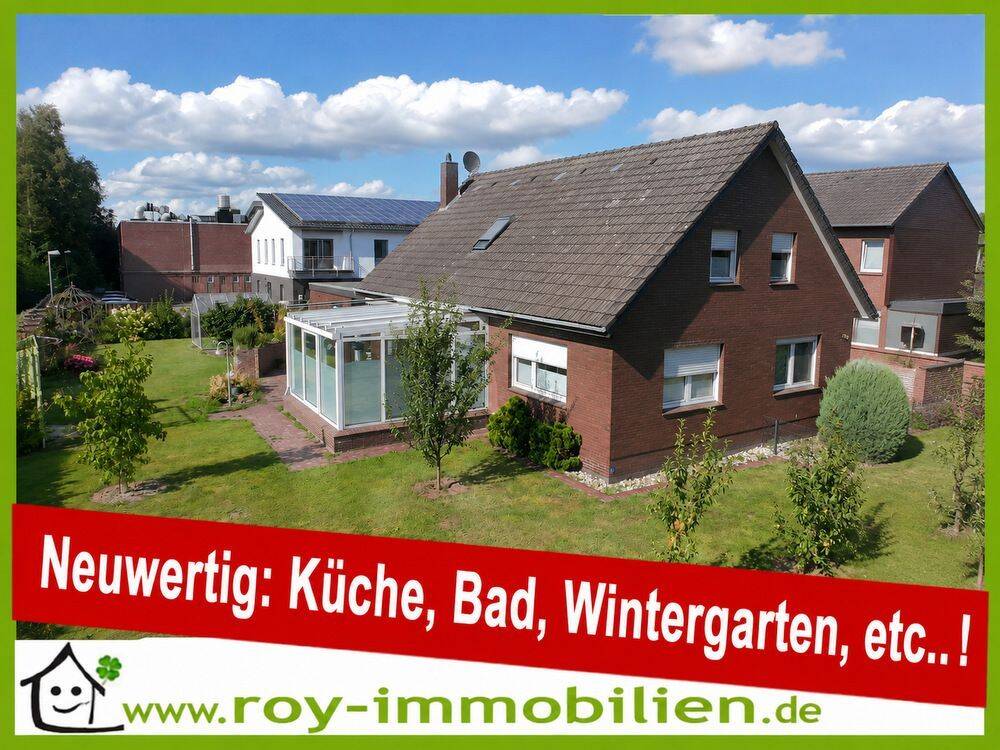 +++ Familiendomizil, ebenerdiges Wohnen, umfangreich modernisiert und renoviert 2022/23, hochwertige EBK inkl., Wintergarten m. Fußbodenheizung ! +++, 26817 Rhauderfehn