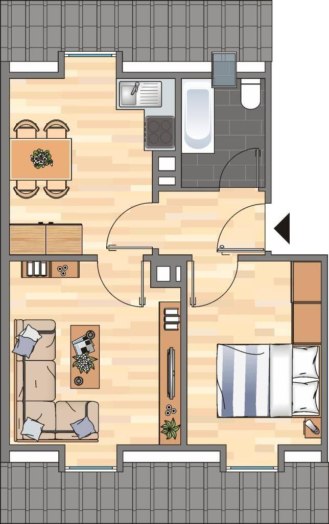 2-Zimmer-Wohnung in Landau in der Pfalz, 76829 Landau in der Pfalz