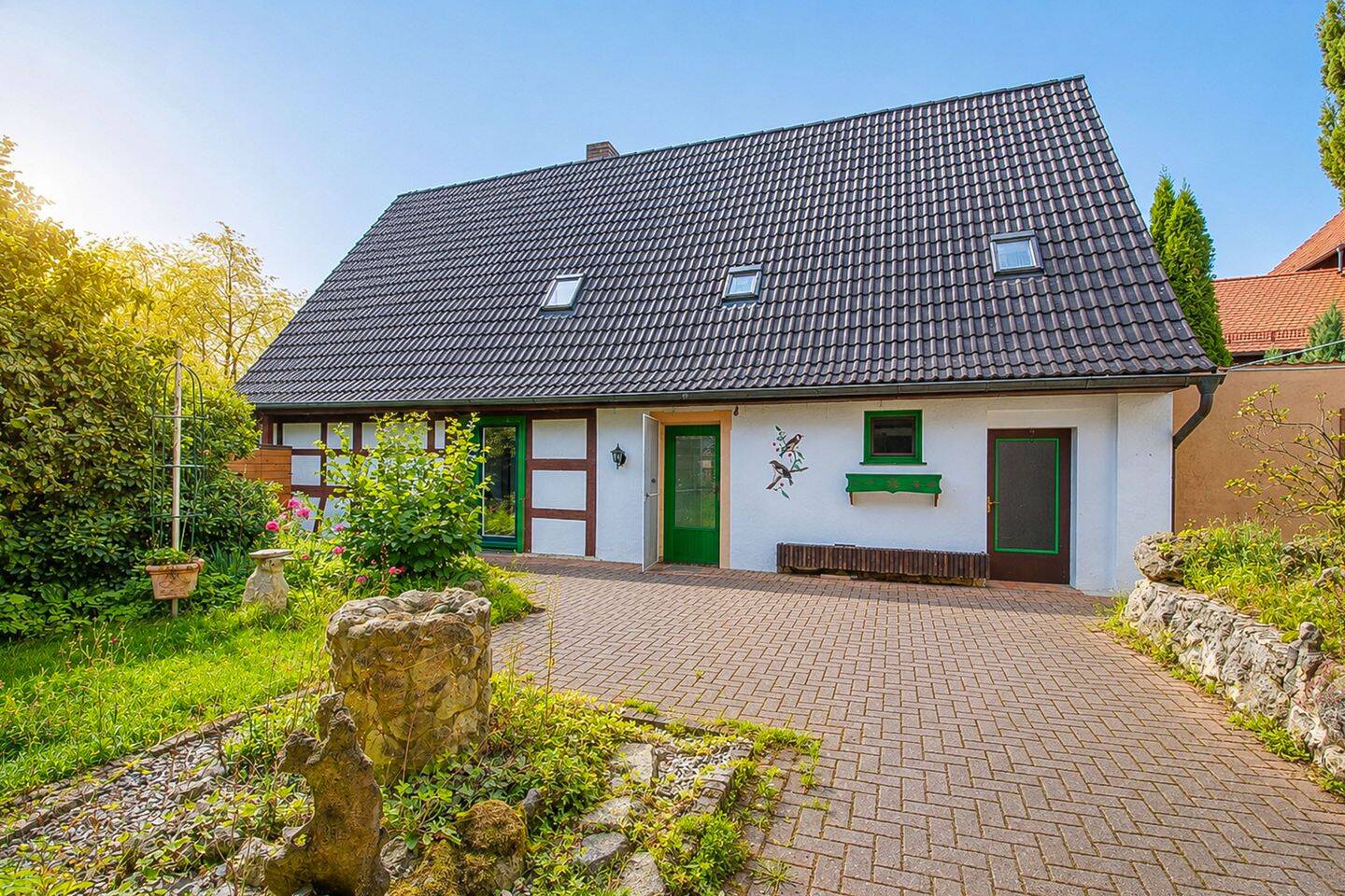 Liebhaberobjekt: Fachwerkhaus mit innenliegendem Garten in Mistendorf (Strullendorf), 96129 Strullendorf