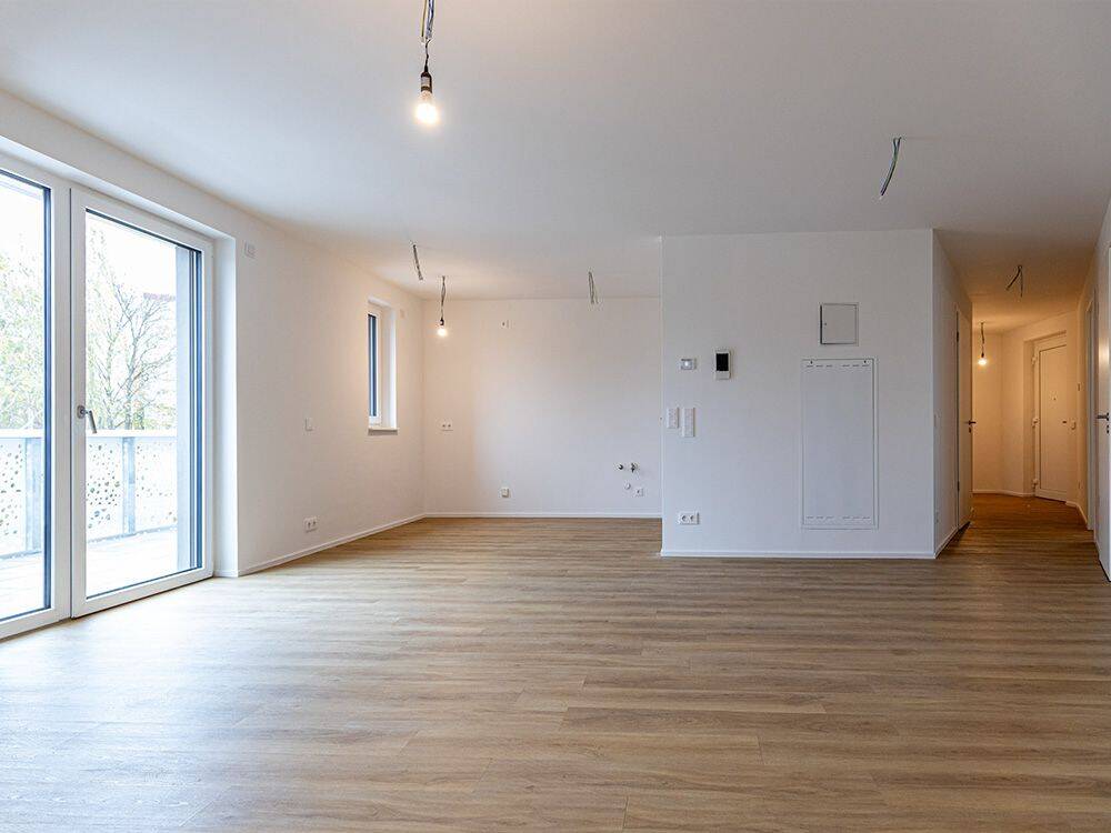 Balkon-Wohnung | Energieklasse A+ | Offener Wohnbereich | Dusche | Smart Home |Aufzug | Tiefgarage