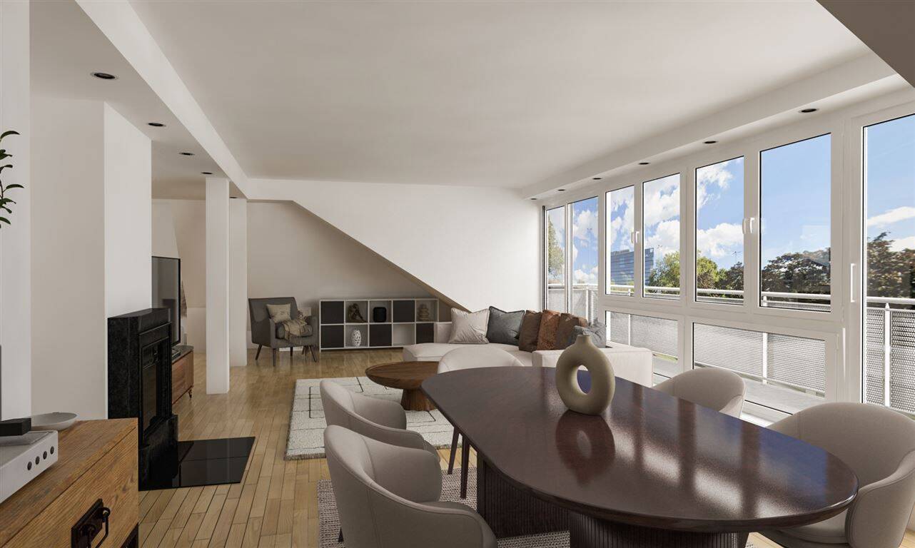 Exklusives Penthouse über Golzheim – mit Kamin und hochwertigen Details, 40474 Düsseldorf (Golzheim Lohausen Pempelfort Stockum)