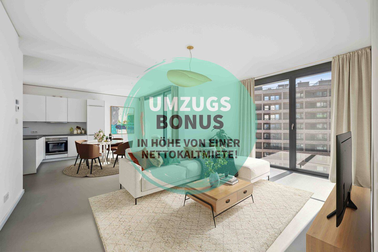 Modern Living at The Colonnades – Exklusives 3-Zimmer-Apartment mit zwei Loggien und Einbauküche, 10557 Berlin (Mitte Hansaviertel Moabit Tiergarten)