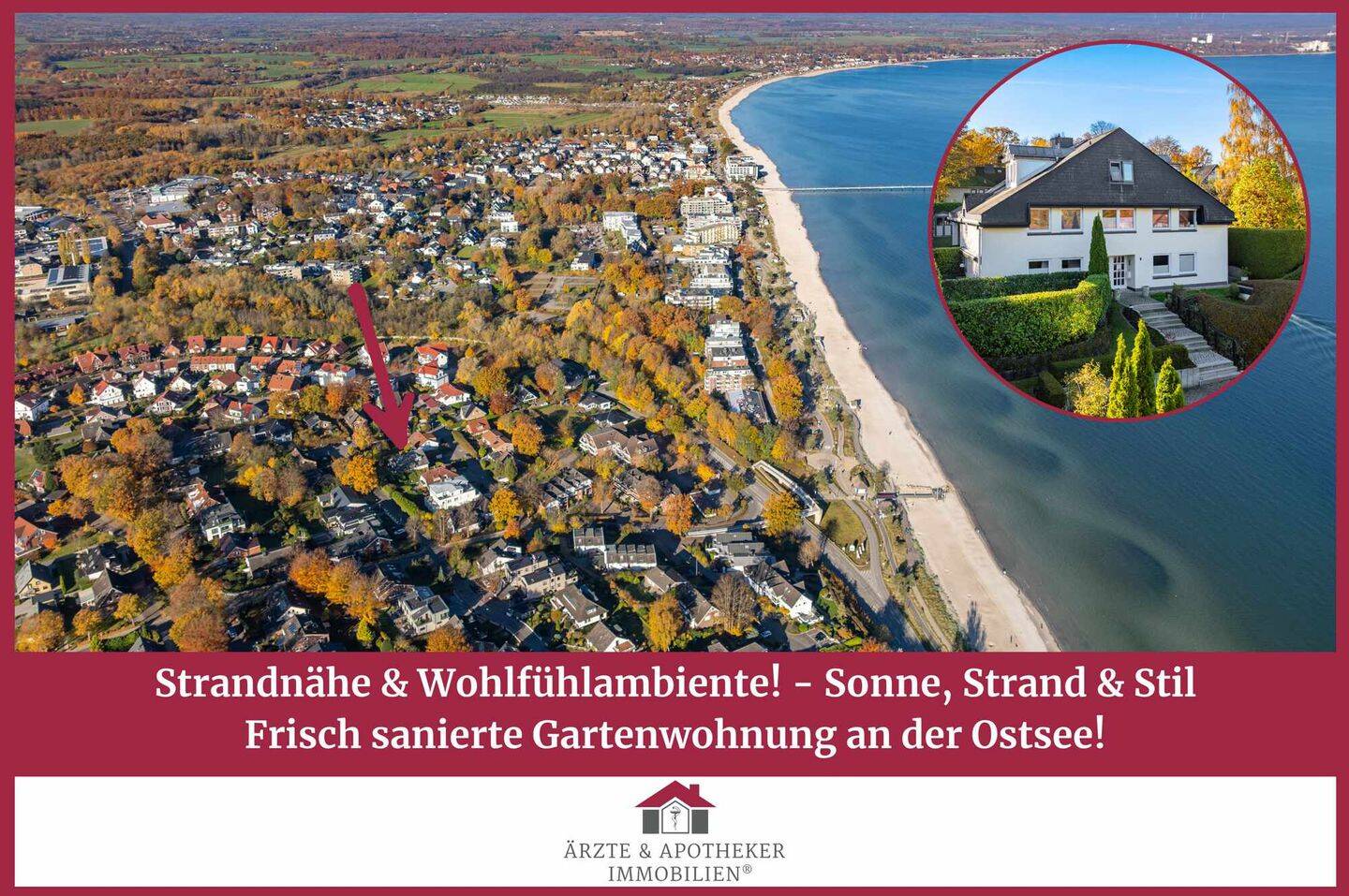 Strandnähe & Wohlfühlambiente! Sonne, Strand & Stil – Frisch sanierte Gartenwohnung an der Ostsee!, 23683 Scharbeutz