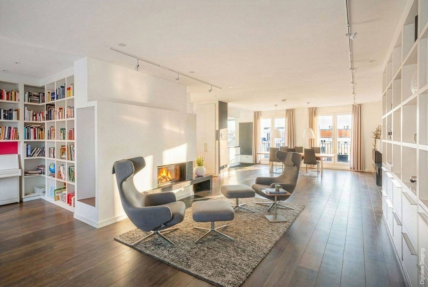 Familienpenthouse mit drei Terrassen in den begehrten Winsgärten