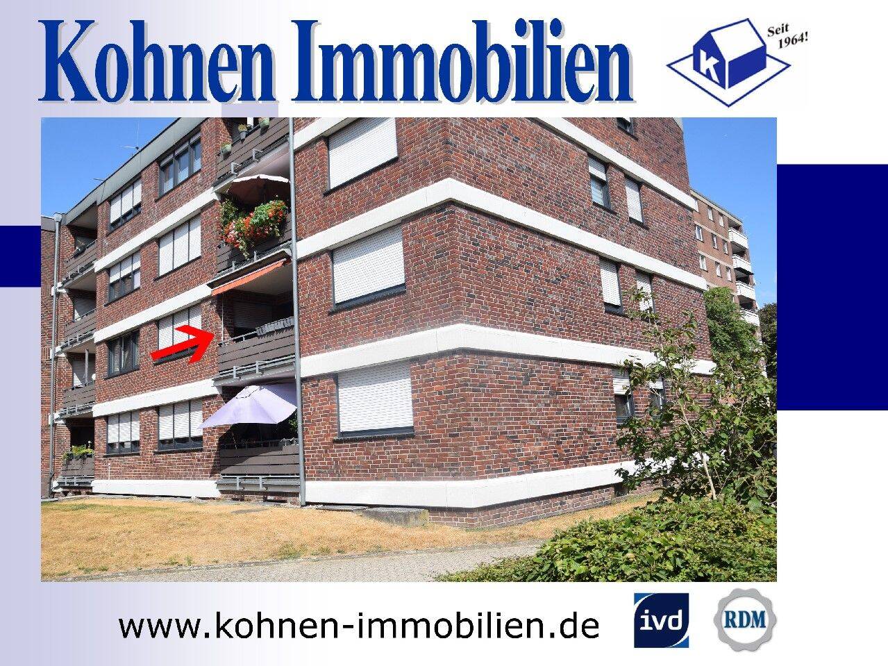 Schicke 3-Zimmerwohnung mit Loggia und Garage in zentrumsnaher Lage von 41334 Nettetal-Lobberich, 41334 Nettetal