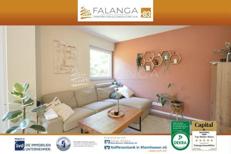 Falanga Immobilien – Einziehen und wohlfühlen – Moderne Gartenwohnung mit Terrasse in Budenheim!