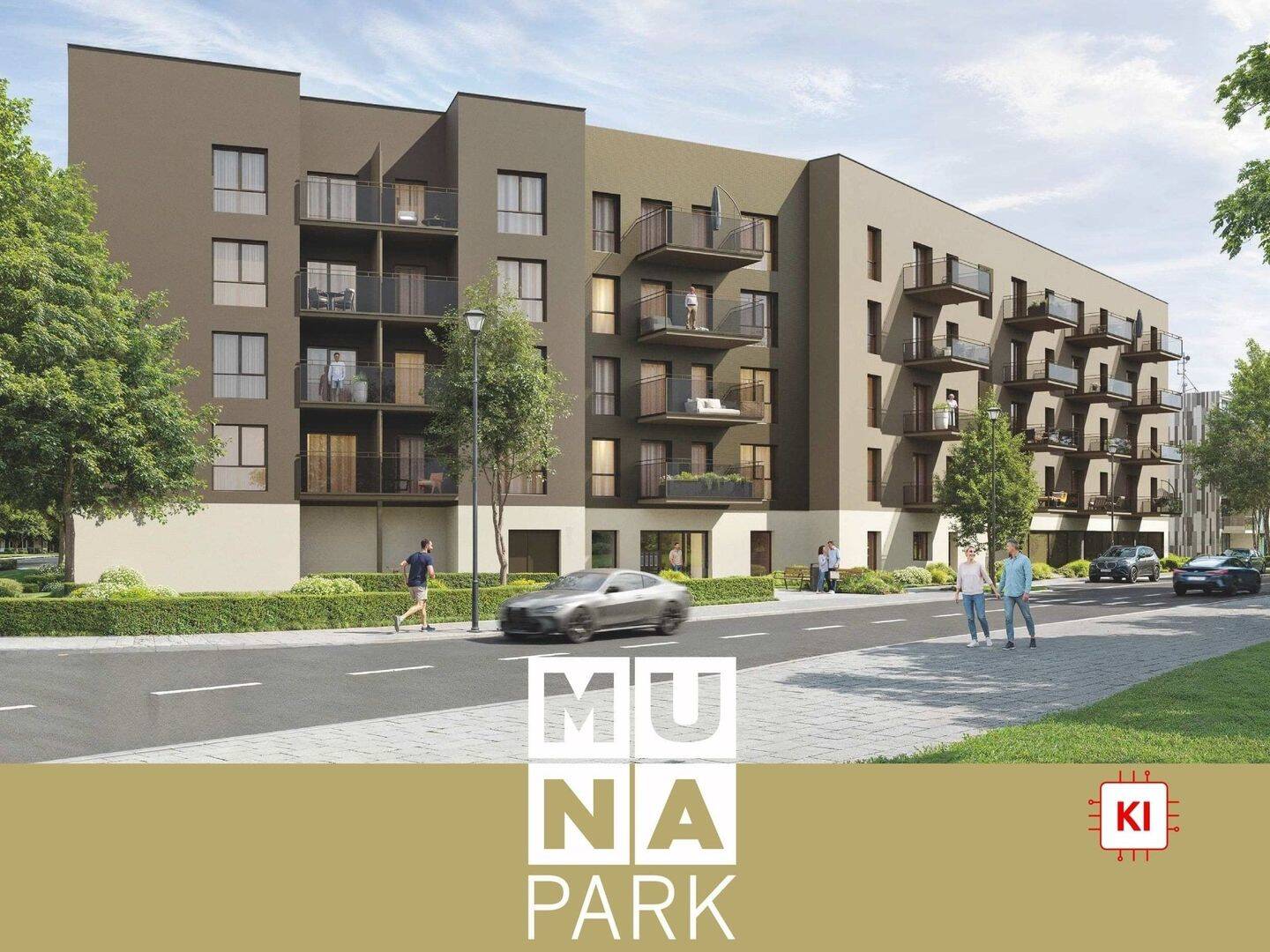 Neubau von 76 Wohnungen für Betreutes Wohnen im KfW EH40 QNG Plus Standard, 83301 Traunreut