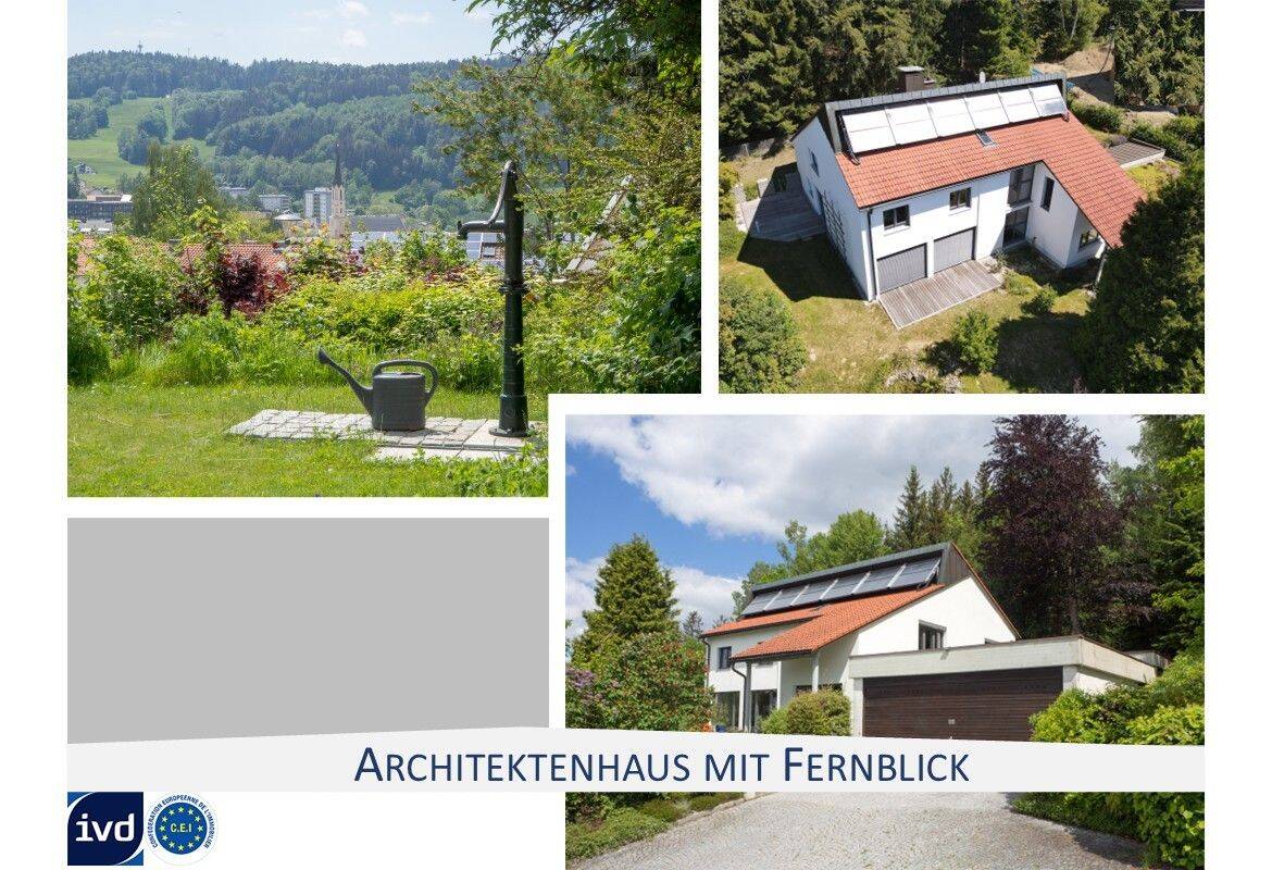 MODERNES ARCHITEKTENHAUS MIT FERNBLICK ÜBER DIE STADT FREYUNG, 94078 Freyung