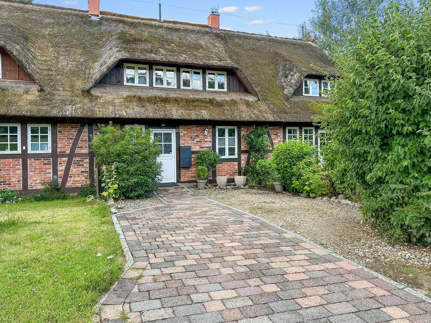 Reetgedecktes Reihenmittelhaus in idyllischer Lage von 23936 Blüssen, 23936 Stepenitztal