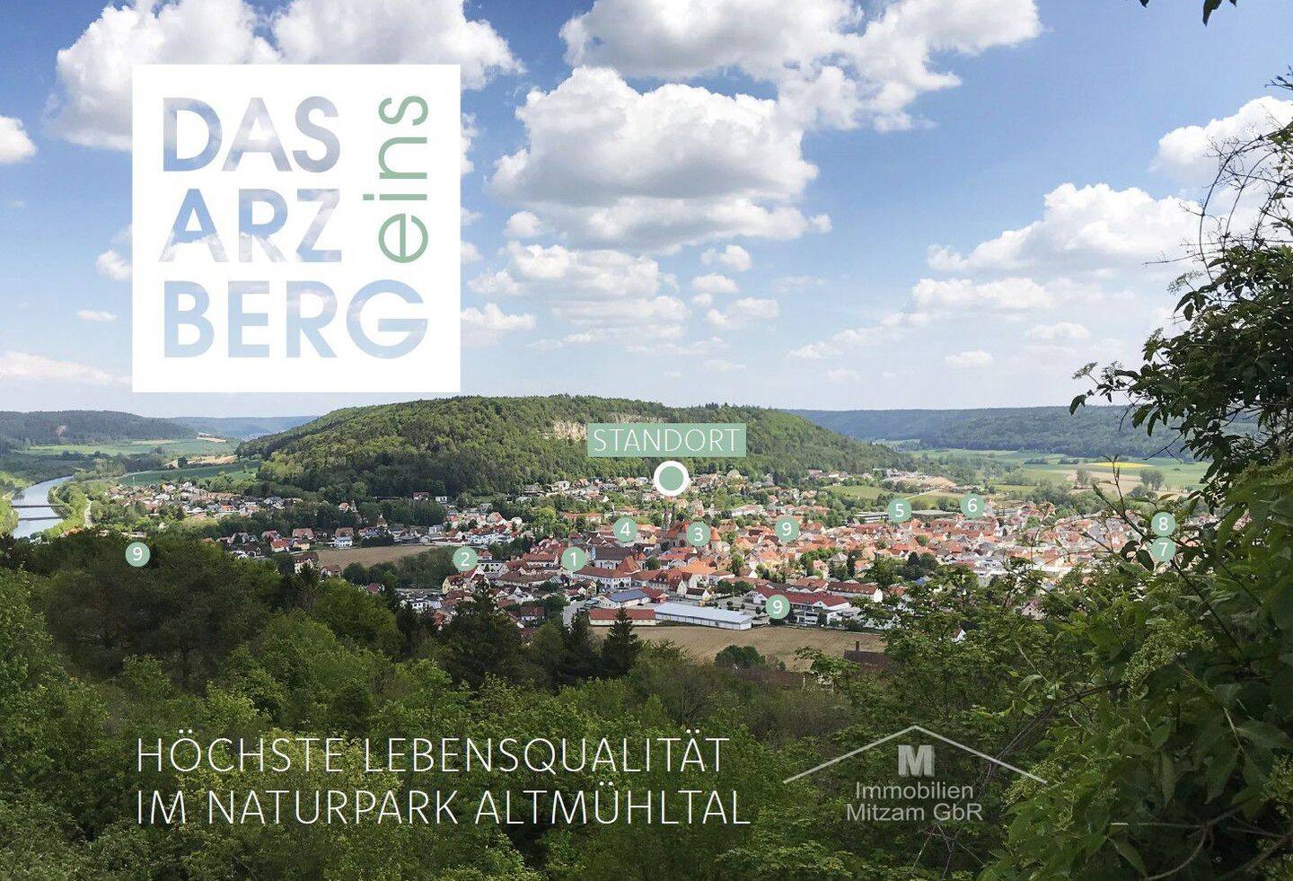 Logenplatz mit Weitblick: Lichtdurchflutete 1.OG-Wohnung in Südwestausrichtung im Altmühltal, 92339 Beilngries