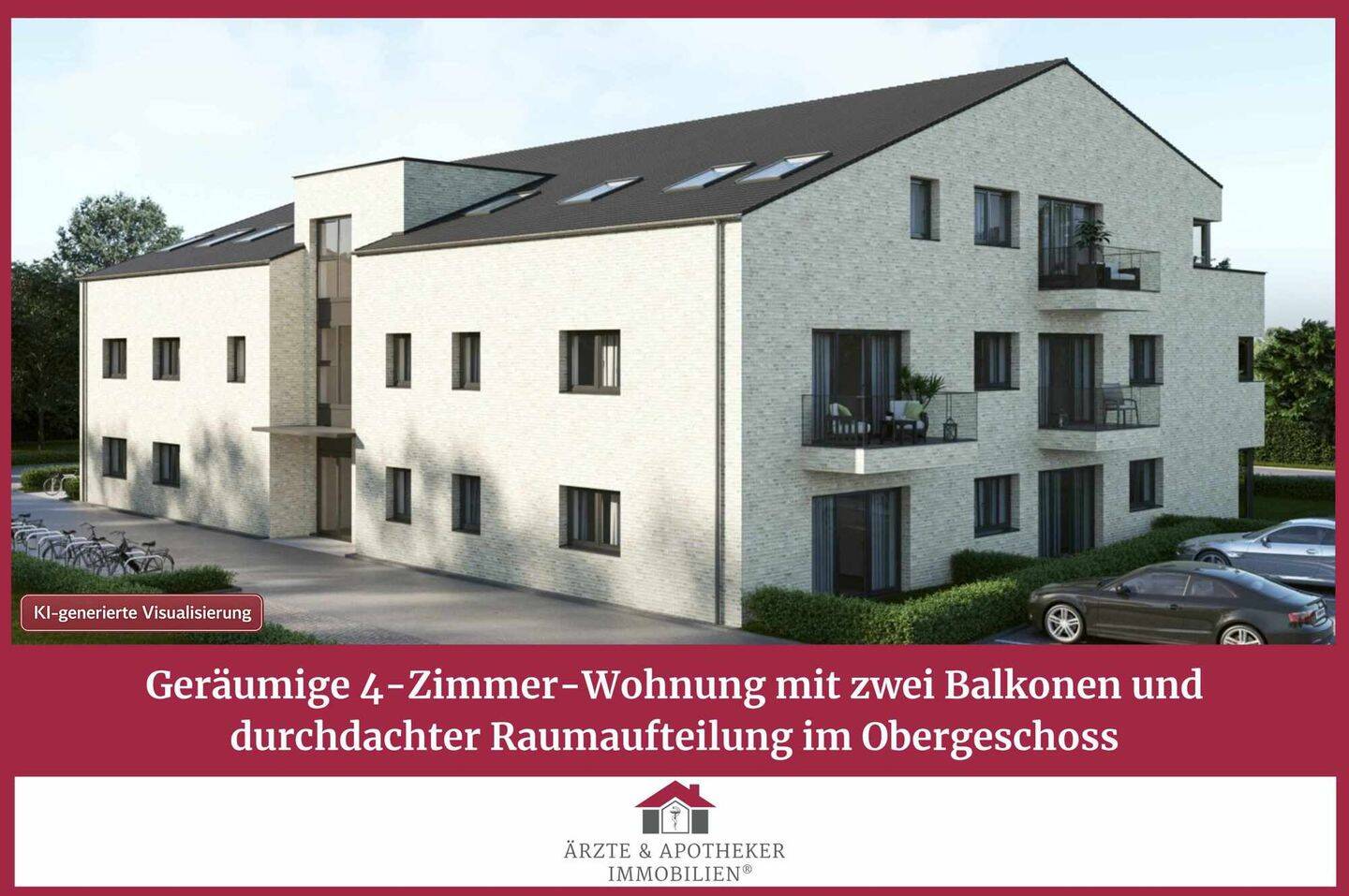 Geräumige 4-Zimmer-Wohnung mit zwei Balkonen und durchdachter Raumaufteilung im Obergeschoss, 21255 Tostedt