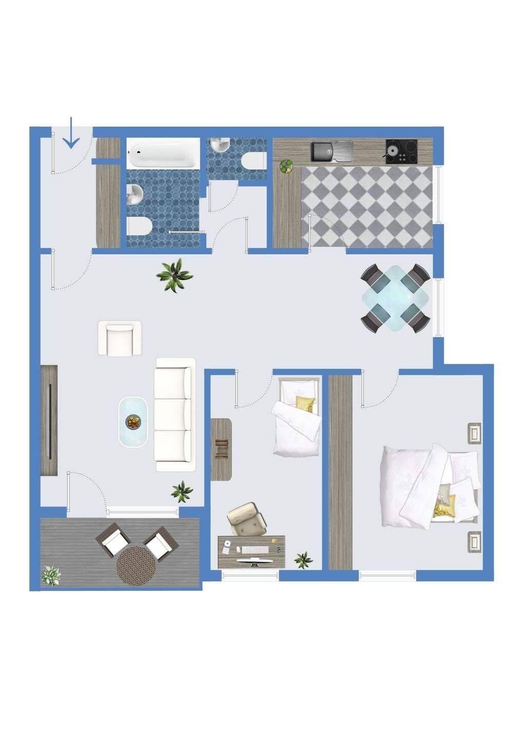 **Schöne Dreiraumwohnung mit Sonnenbalkon in Feldrandlage, KAUFEN statt mieten!!***, 67069 Ludwigshafen am Rhein (Edigheim Oppau Pfingstweide)