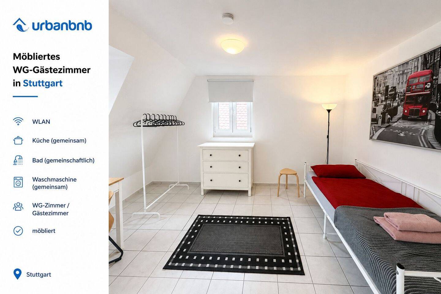 WG-Zimmer auf Zeit in Stuttgart-Zentrum – mieten ab 1 Monat, 70182 Stuttgart (Mitte)