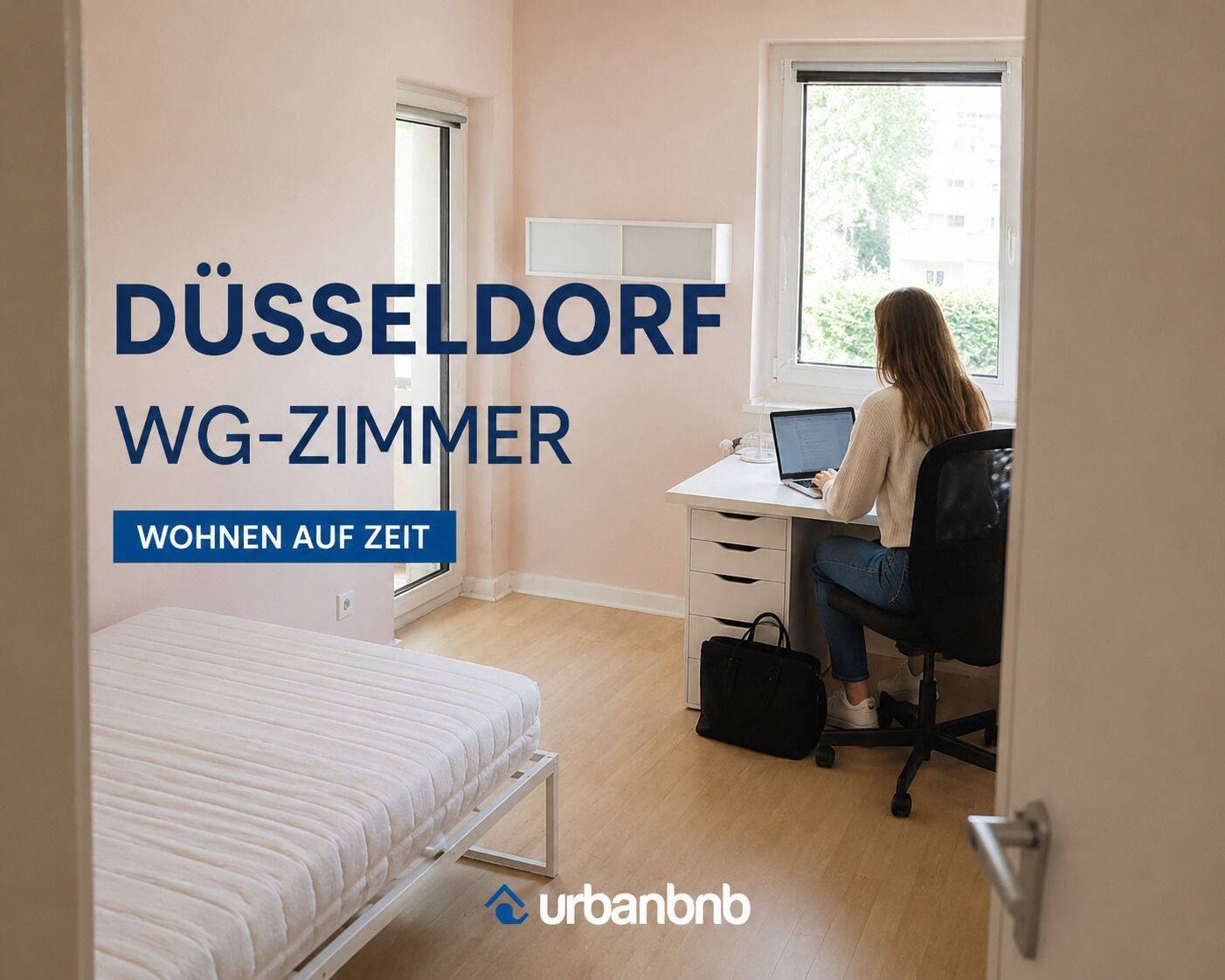 Möbliertes Zimmer Düsseldorf – Wohnen auf Zeit ab 1 Monat, 40589 Düsseldorf