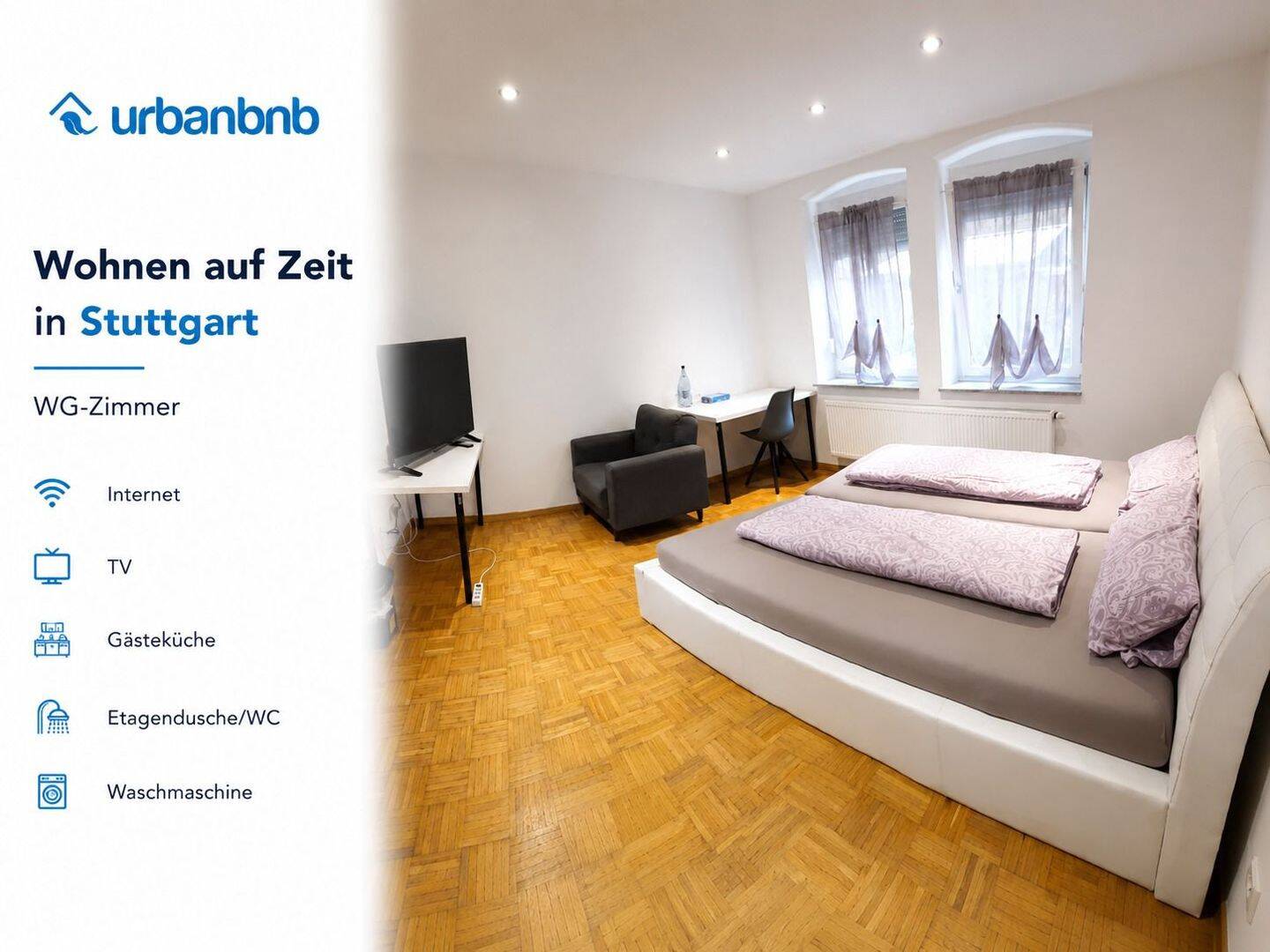 Wohnen auf Zeit mieten in Stuttgart West – Zimmer frei, 70193 Stuttgart (Nord West)