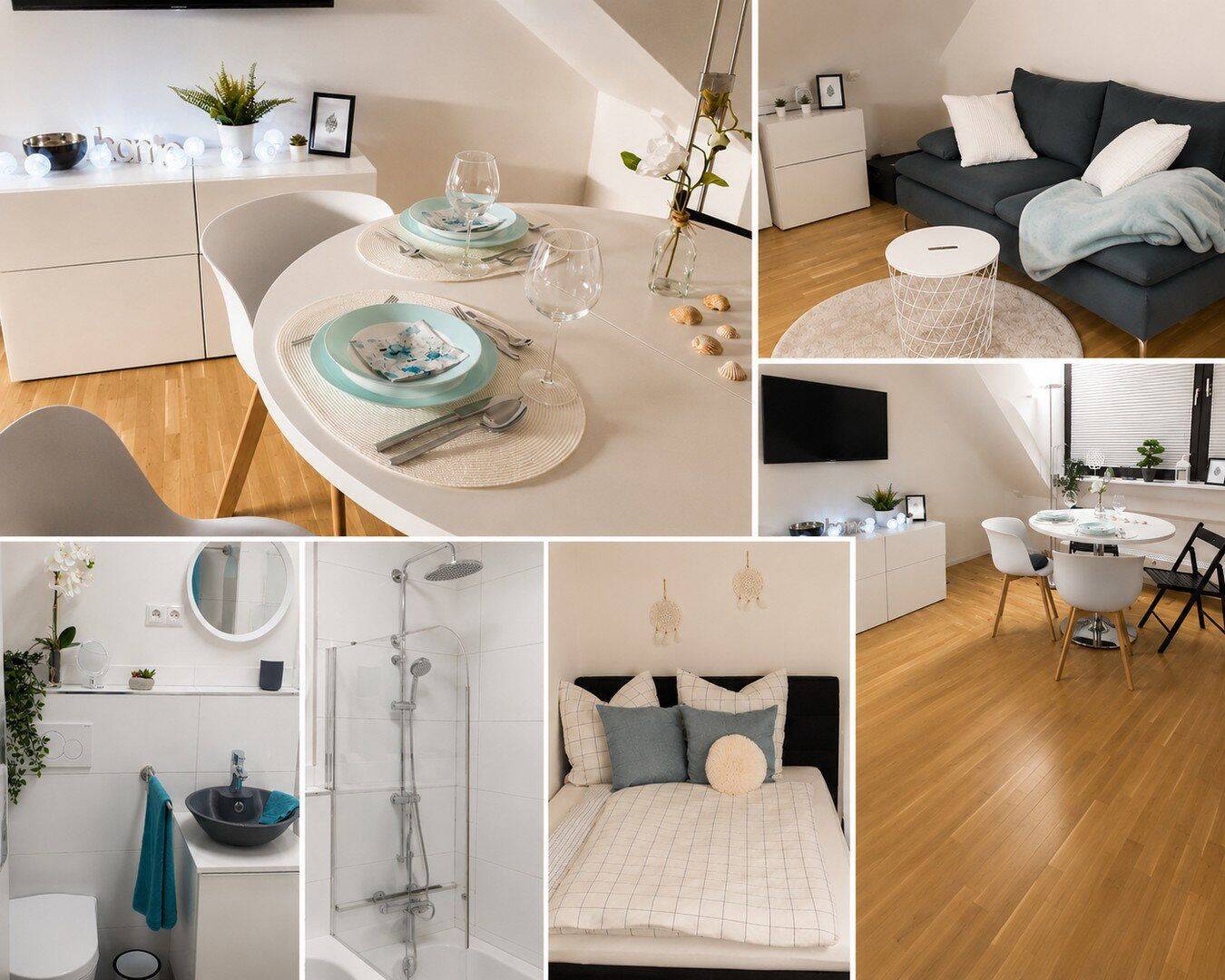 Helle möblierte 1-Zimmer-Dachgeschosswohnung in München-Trudering, 81827 München (Ramersdorf-Perlach Trudering-Riem)