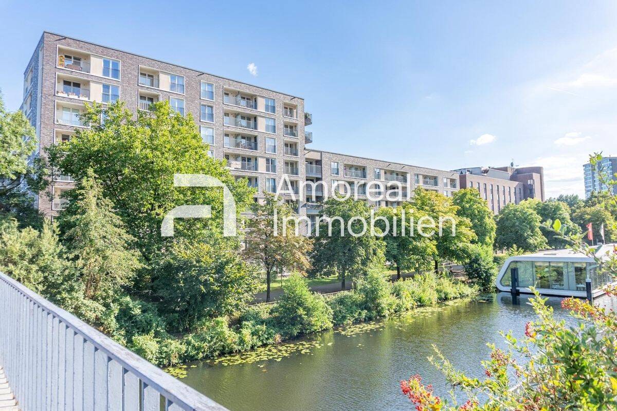 Neuwertiges Apartment am Mittelkanal und fußläufig zur S-Bahn mit Tiefgaragenstellplatz, 20097 Hamburg (Mitte Hamm Hammerbrook Sankt Georg)