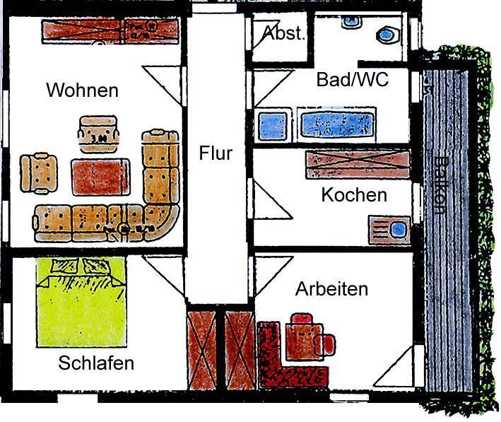3-Zimmerwohnung in inbester Innenstadtlage von  Ilmenau, 98693 Ilmenau