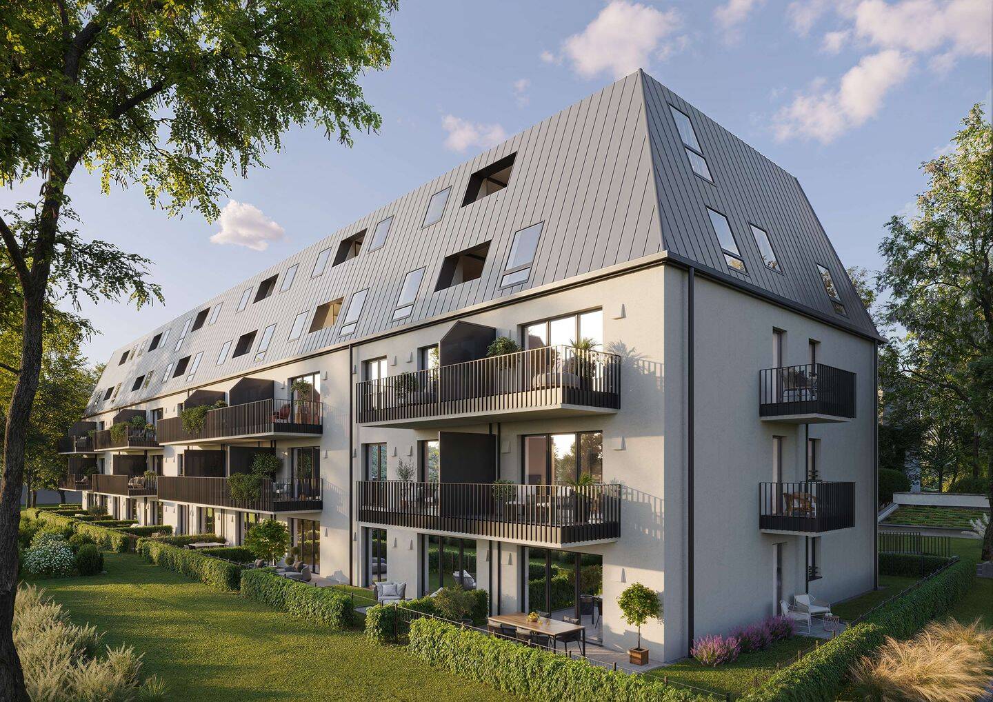 3-Zimmer-EG | Garten | 2 Terrassen | ca. 91 m² | Whg.57, 80807 München (Milbertshofen-Am Hart Schwabing-Freimann)