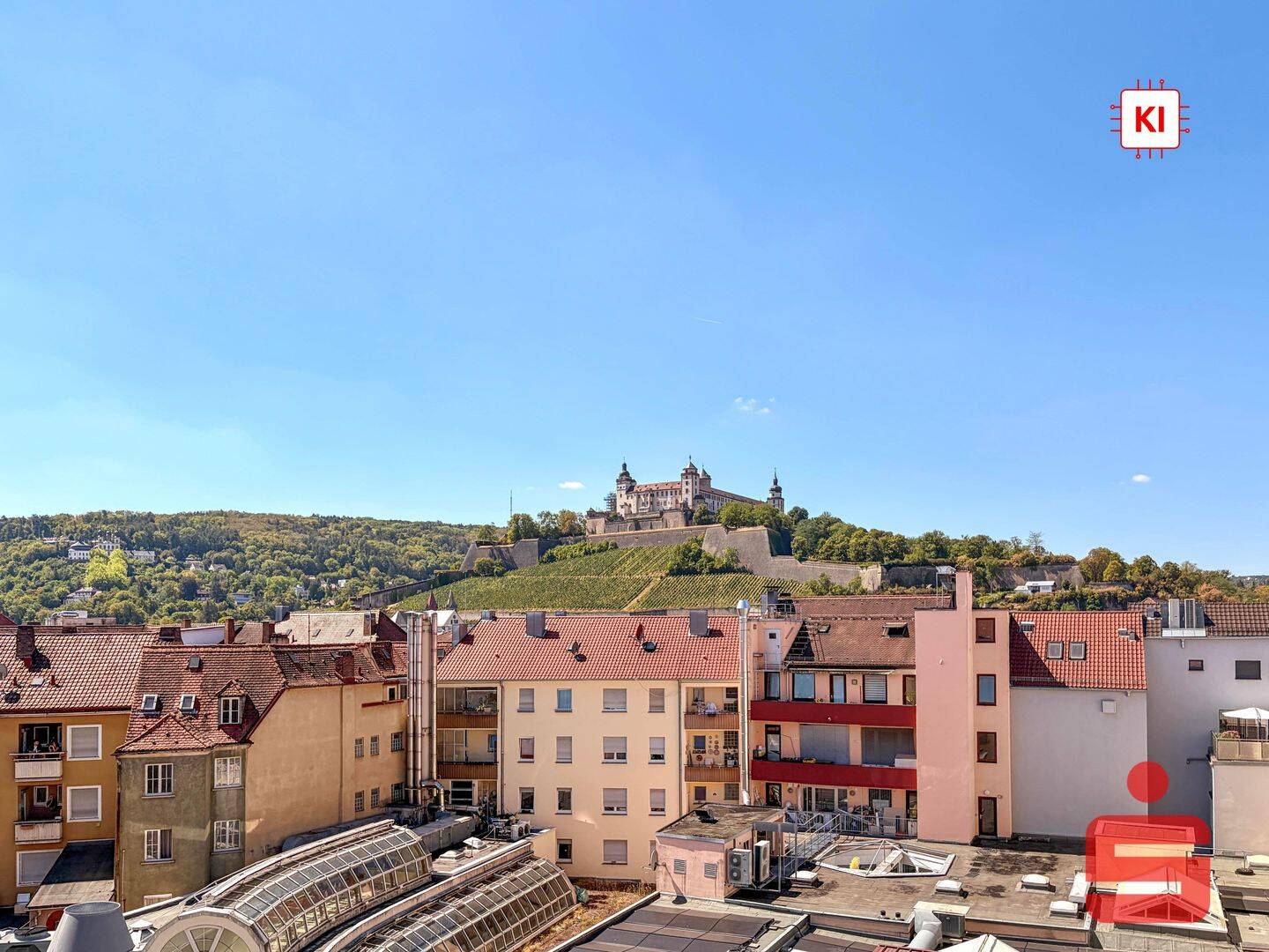 Exklusive 4-Zimmer-Wohnung mit traumhaftem Dom- & Festungsblick, 97070 Würzburg (Altstadt)