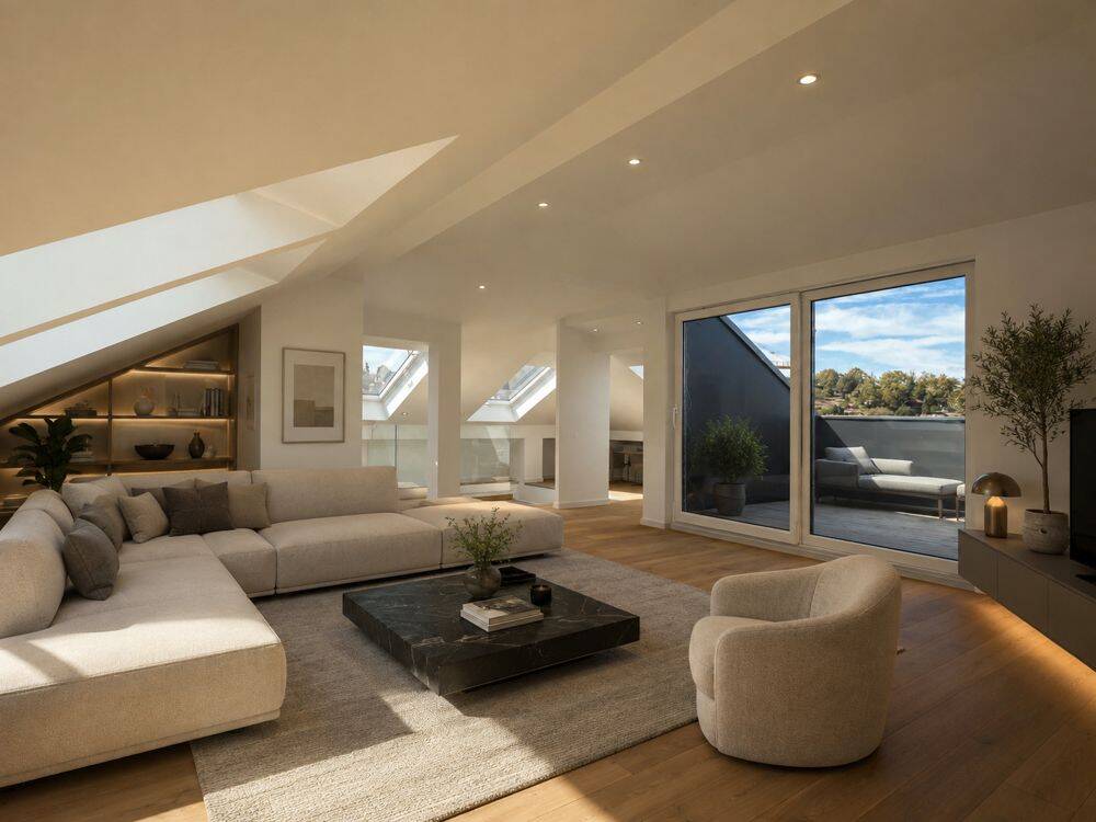 Exklusive 4,5 Zimmer Maisonette Wohnung mit Panoramaaussicht über Stuttgart, 70184 Stuttgart (Frauenkopf Mitte Ost Süd)