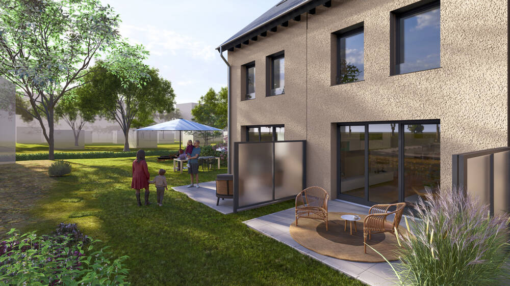 Reihenendhaus KfW-40 NH mit ca. 122 m² Wohnfläche | Neubauprojekt in Darmstadt-Eberstadt, 64297 Darmstadt (Eberstadt)