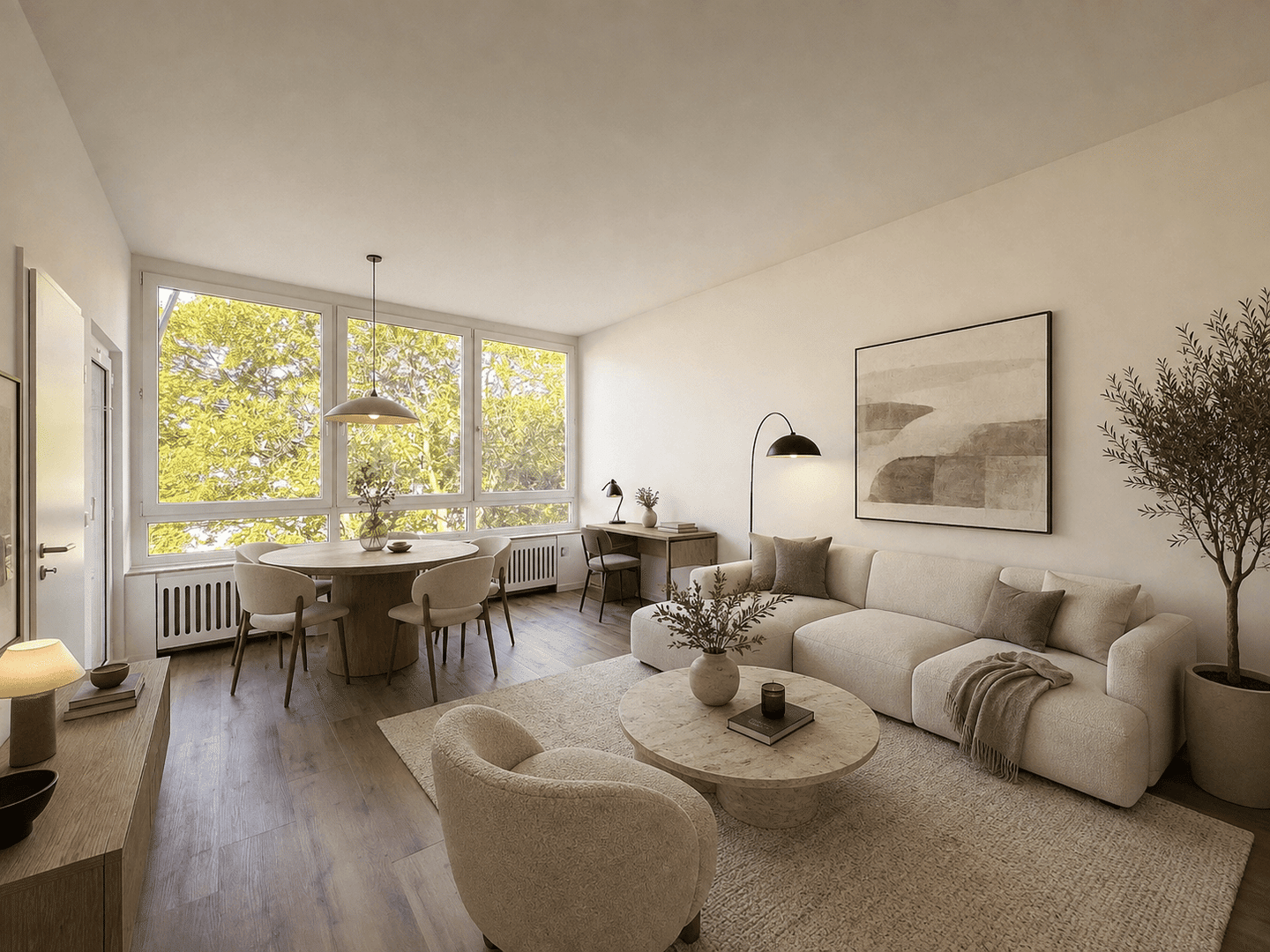 Erstbezug nach hochwertiger Sanierung – Apartment in Oberkassel mit EBK, Loggia & direkter Rheinnähe, 40545 Düsseldorf (Oberkassel)