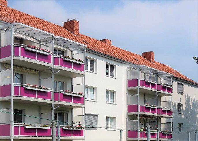 Erdgeschosswohnung mit Balkon und Dusche, 39387 Oschersleben (Bode)