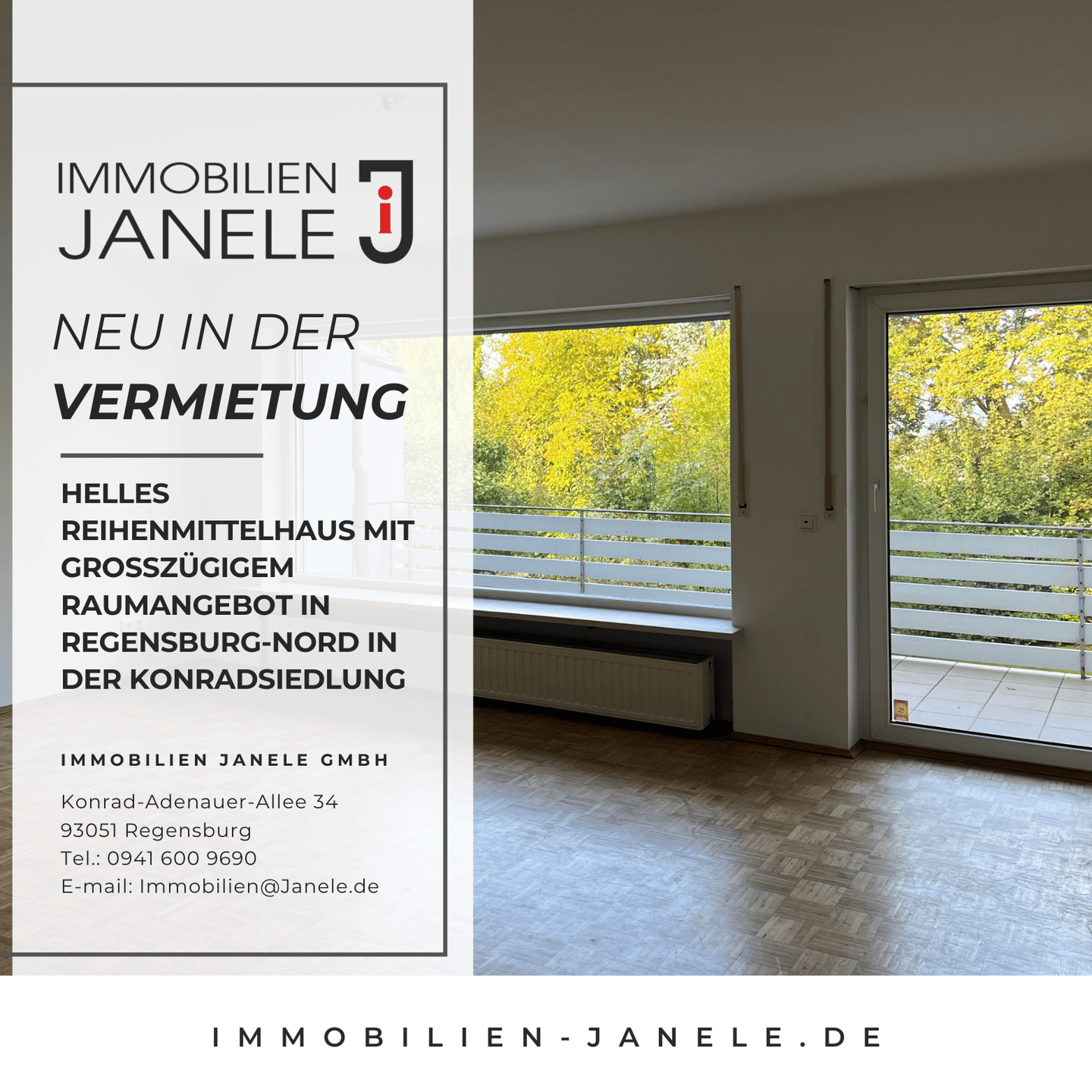 Helles Reihenmittelhaus mit großzügigem Raumangebot in Regensburg-Nord in der Konradsiedlung, 93057 Regensburg (Brandlberg-Keilberg Konradsiedlung-Wutzlhofen Reinhausen Sallern-Gallingkofen)