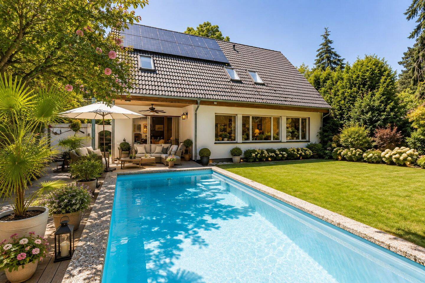 Perfektes Familiendomizil mit Pool und Garten in Schlachtensee, 14129 Berlin (Steglitz-Zehlendorf Nikolassee Zehlendorf Schlachtensee)
