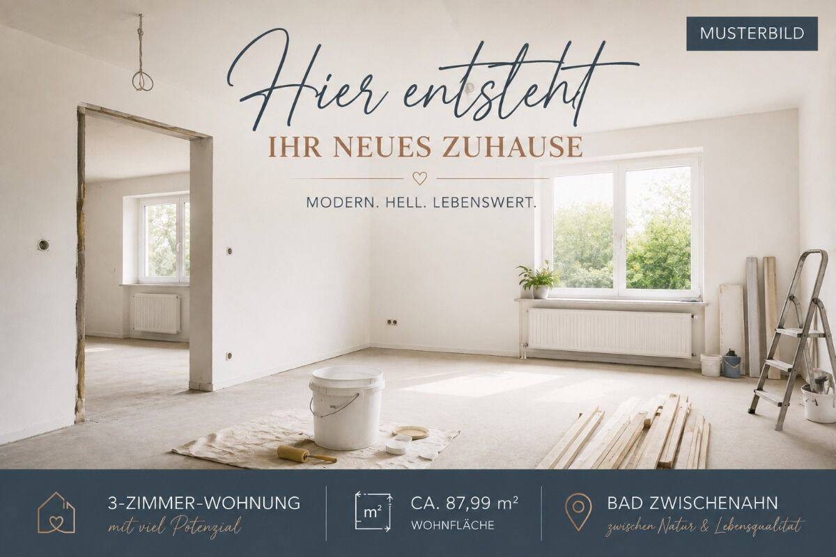 RESERVIERT! Attraktive 3 Zi. Wohnung (1) mit Aufzug im Haus sucht nette Mieter in Bad Zwischenahn!, 26160 Bad Zwischenahn