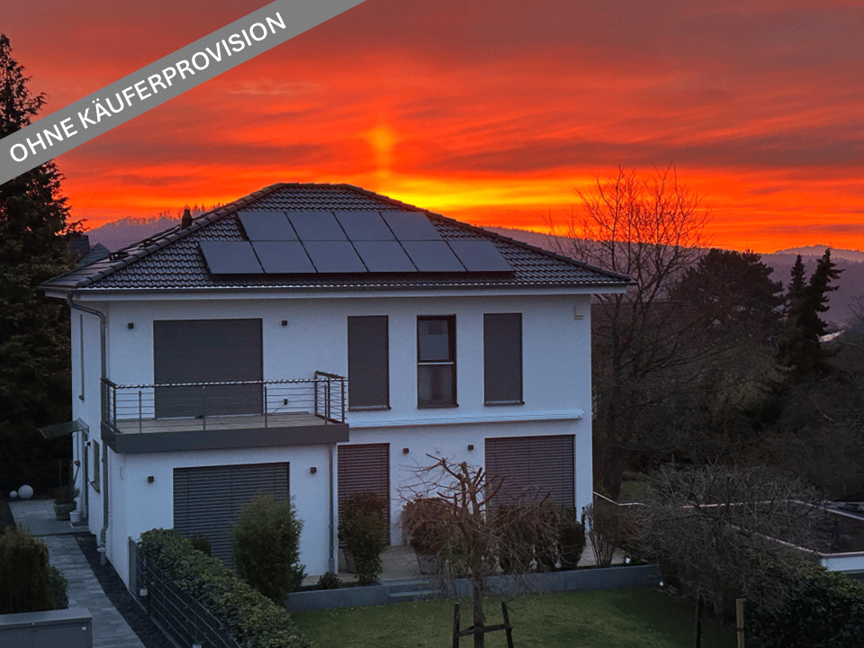 Modernes Architektenhaus! PROVISIONSFREI FÜR KÄUFER!  – Weitblick  und energetische Souveränität! Freistehendes Einfamilienhaus  mit Einzelgarage!, 65527 Niedernhausen