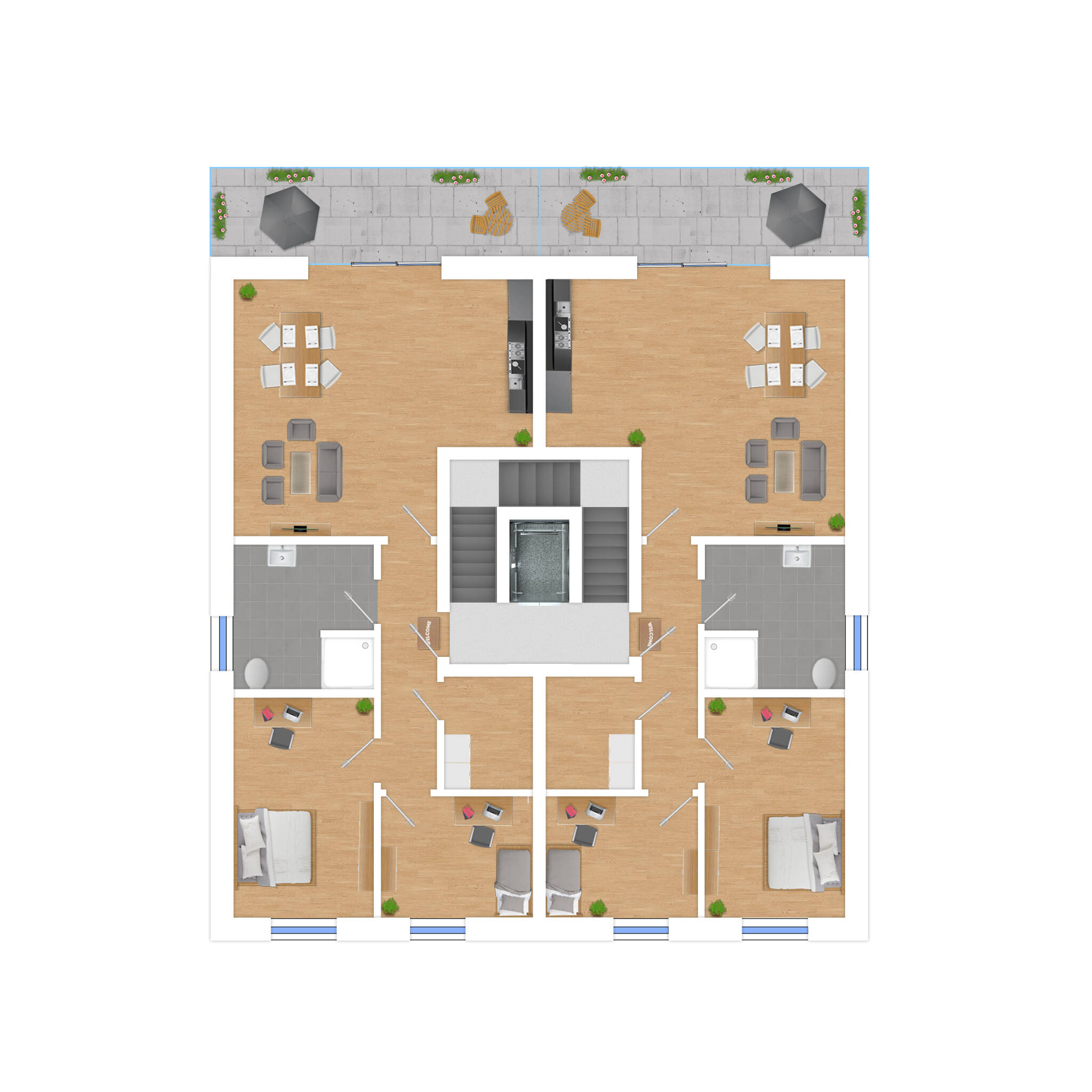 Obergeschosswohnung mit Sonnenbalkon Provisionsfrei Tarp bei Flensburg, 24963 Tarp