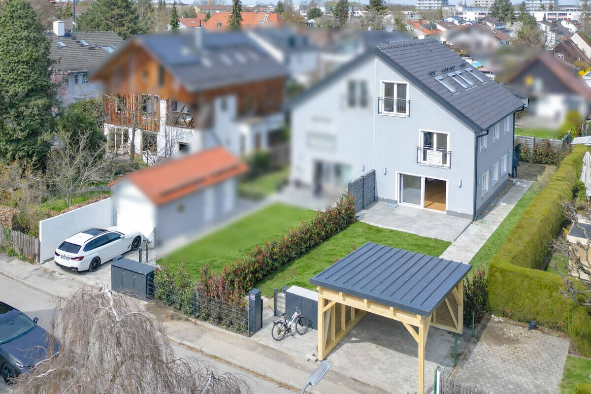 AM HART: Modernes Wohnglück im Münchener Norden: Neubau-Doppelhaushälfte zum Erstbezug mit Südgarten, 80939 München (Milbertshofen-Am Hart Schwabing-Freimann)