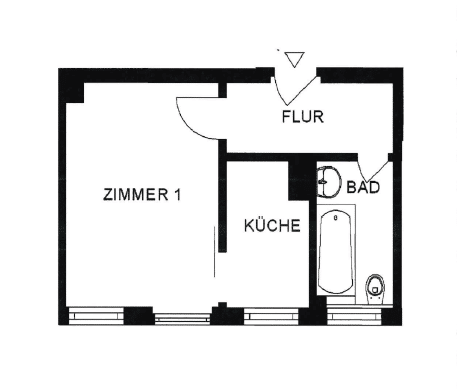Gemütliche 1-Zimmer Wohnung sucht passenden Nachmieter, 90459 Nürnberg