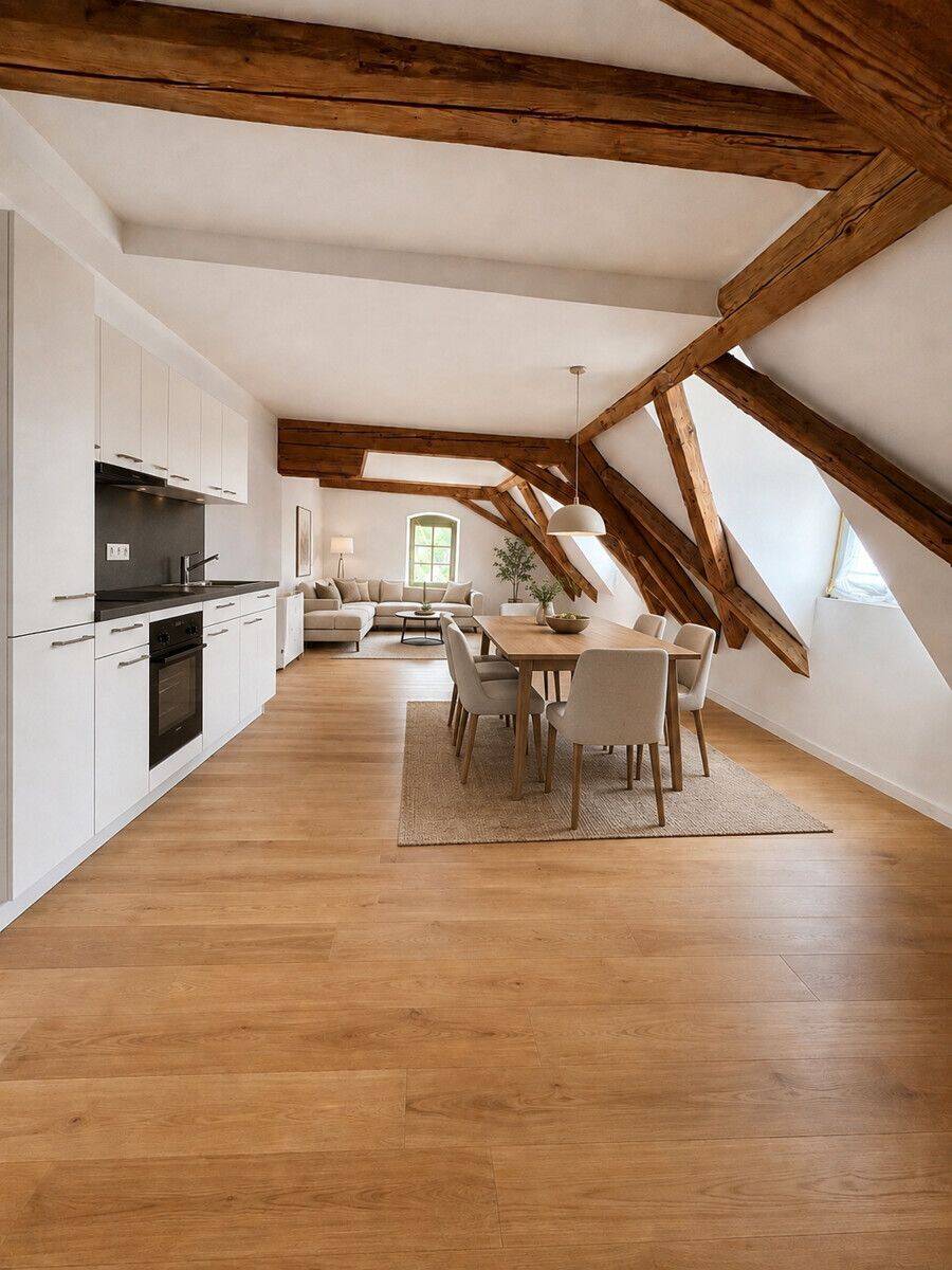 Großzügige 3-Zimmer-Dachgeschoss-Wohnung über 2 Etagen, 87740 Buxheim