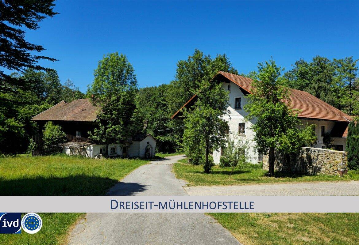 DREISEIT-MÜHLENHOFSTELLE  MIT HOLZBLOCKBAUERNHAUS UND  E-WASSERKRAFTWERK MIT BACHLAUF, 94118 Jandelsbrunn