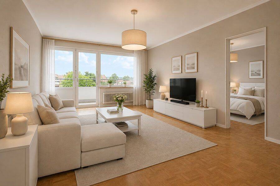 Helle Zweizimmerwohnung mit Sonnenbalkon nahe Sana Klinik!, 23562 Lübeck (Sankt Jürgen)