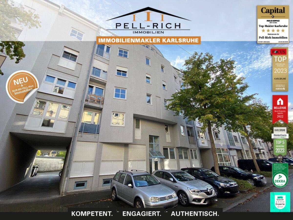 WOHLFÜHLEN – Möblierte 1-Zimmer Wohnung inkl. Stellplatz im Musikerviertel beim Brahmsplatz, 76185 Karlsruhe