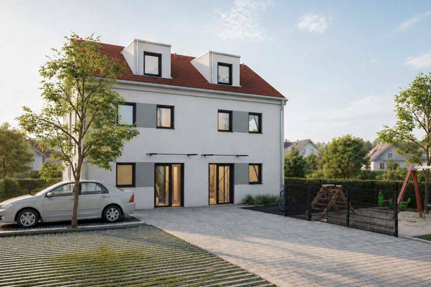 Urbanes Familienglück in Leonberg: DHH-Erstbezug in Massivbauweise mit freier Ausstattungswahl!, 71229 Leonberg