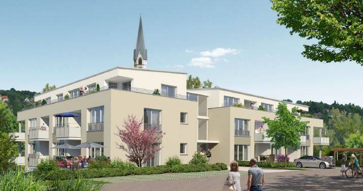 Betreuten Wohnen ab 60 Jahren: 2-Zimmer-Komfort-Erdgeschosswohnung in Horb-Nordstetten mit Terrasse, 72160 Horb am Neckar