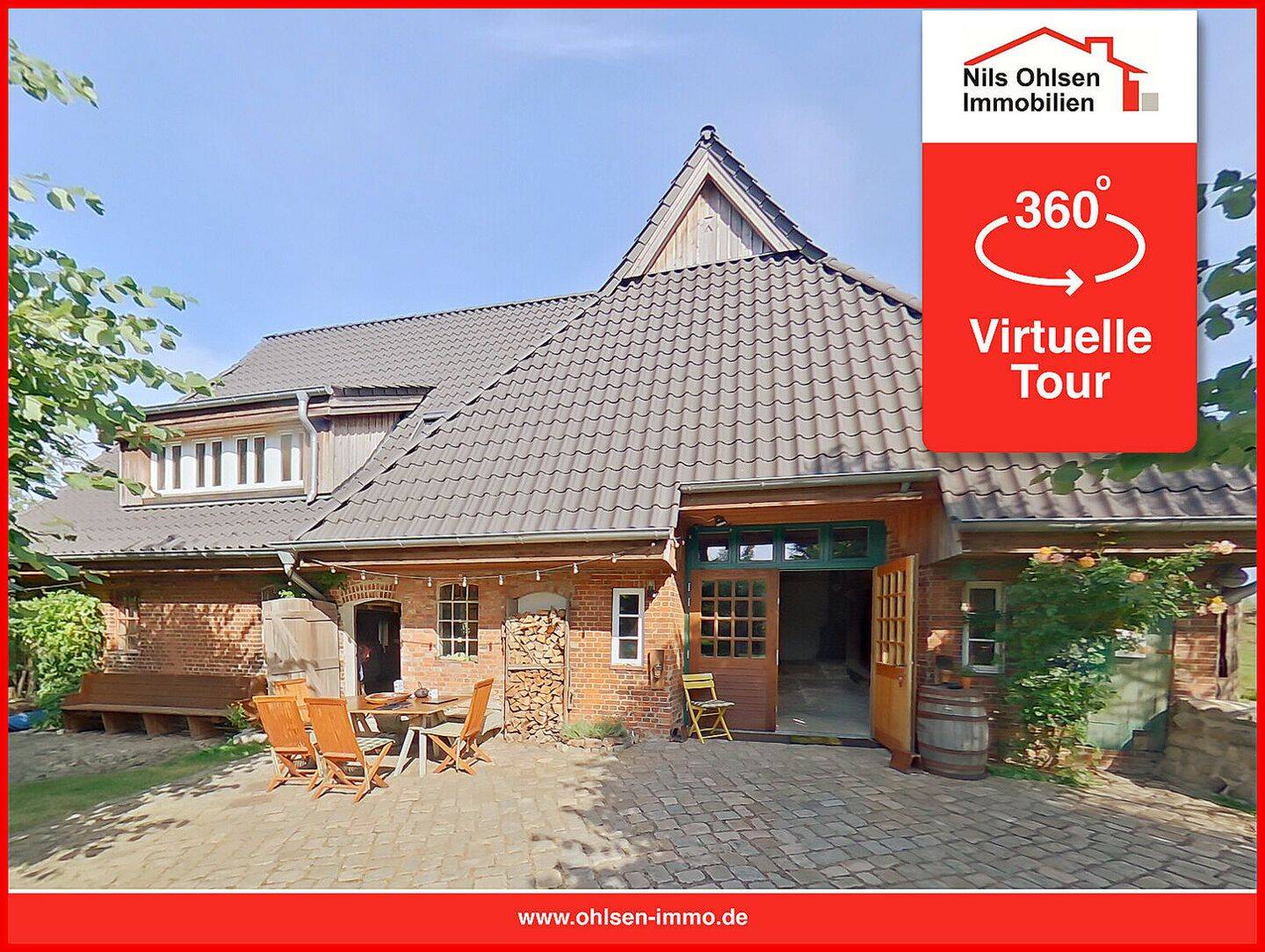 Exklusive Backstein-Kate in einzigartiger Alleinlage am Deich (ausgebaut & modernisiert), 25597 Westermoor