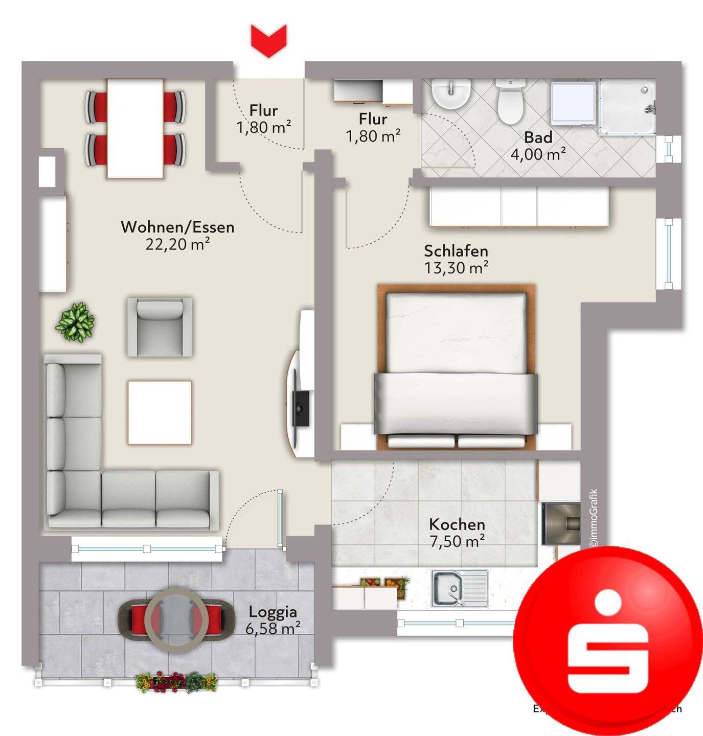 2-Zimmer-Erdgeschosswohnung in 97638 Mellrichstadt, 97638 Mellrichstadt