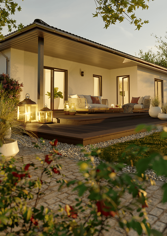 Der Bungalow mit der charmanten Form – ausgefallen und praktisch, 74889 Sinsheim