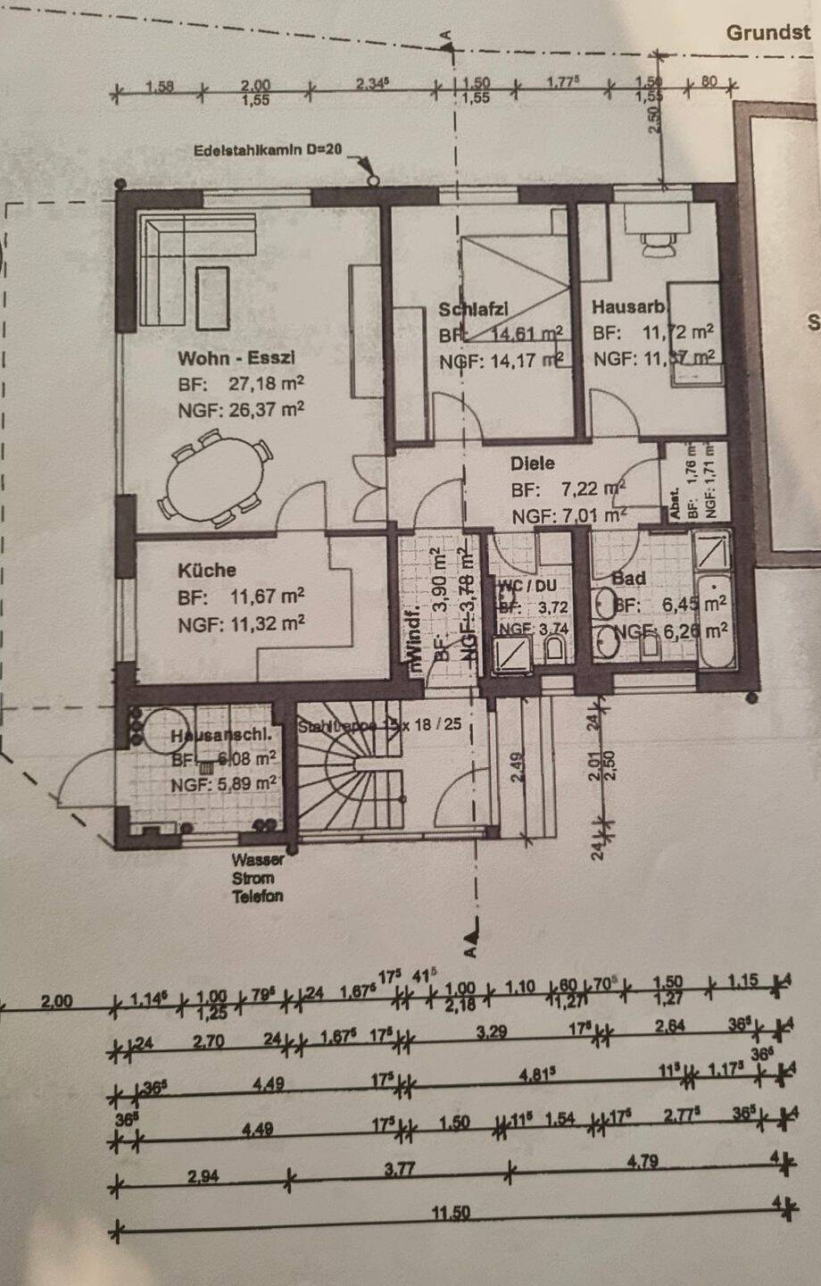 Wohnung mit Charakter: 3 Zimmer Wohnung in Waldnähe, 77767 Appenweier