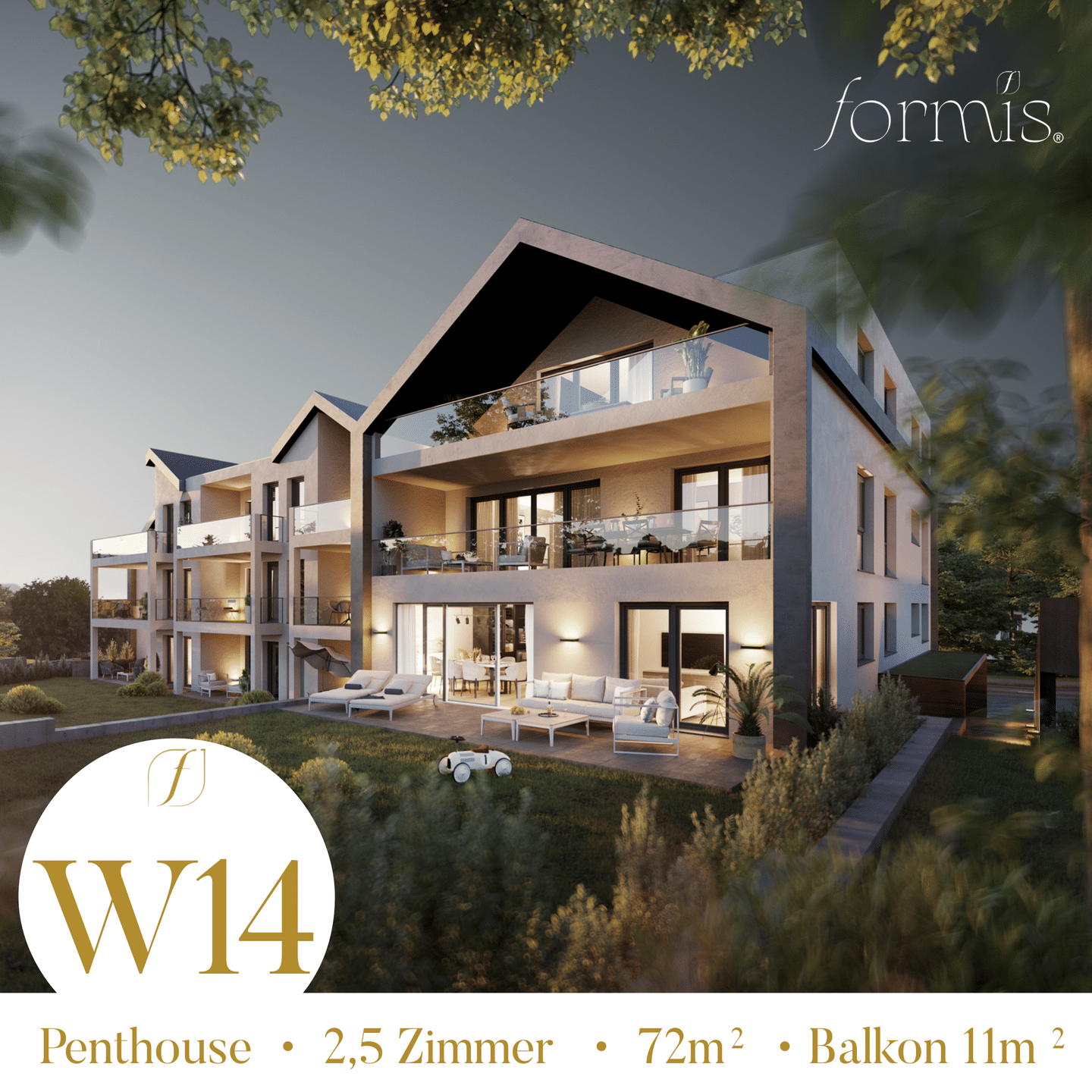 W14 – Penthousewohnung mit Ausblick und Tiefgaragenstellplatz, 72186 Empfingen