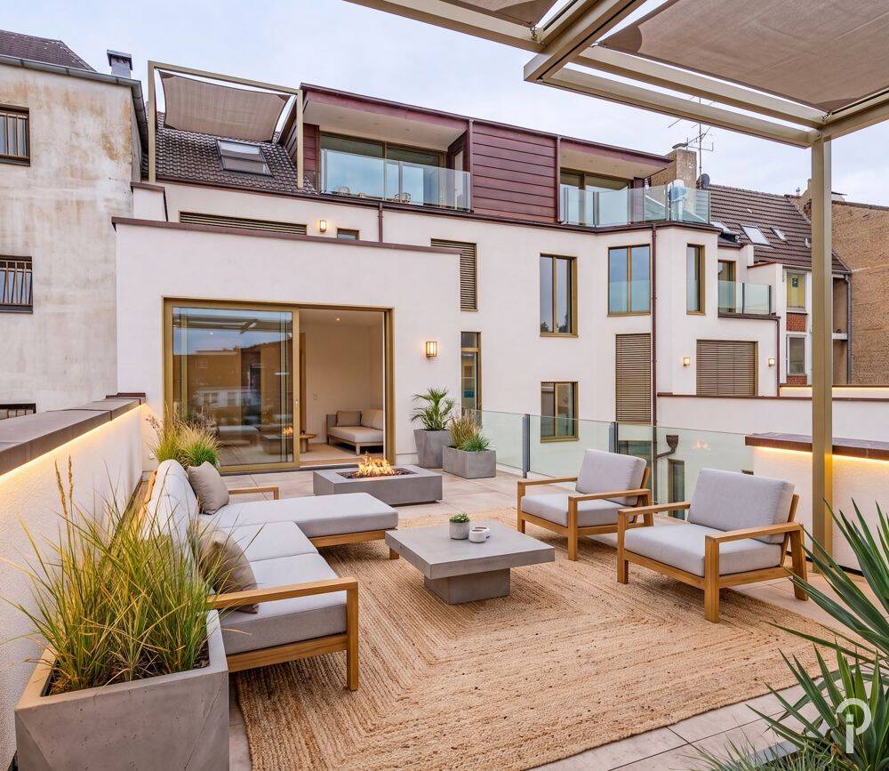 Repräsentative, hochwertige  3 Zimmer-Wohnung  mit großer Dachterrasse im Herzen Düsseldorfs., 40213 Düsseldorf