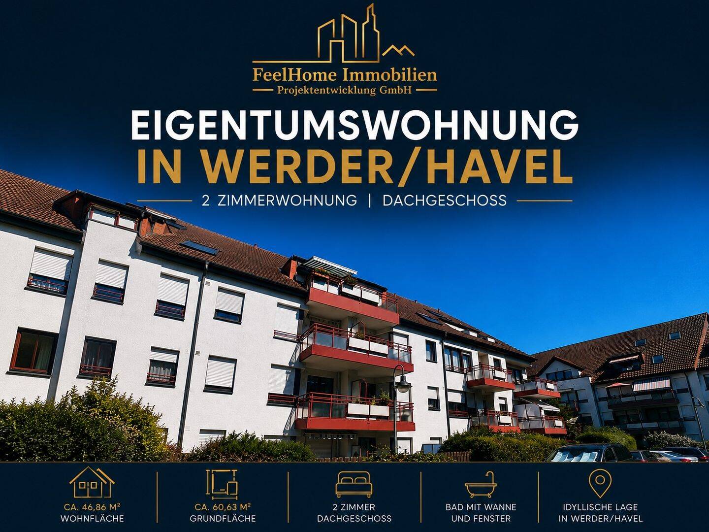 Das Beste an dieser Wohnung? Sie entscheidet noch nicht, wie sie aussehen soll. ?????, 14542 Werder (Havel)