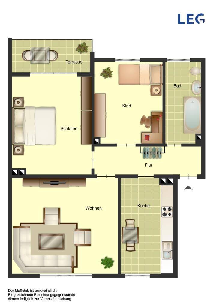 3-Zimmer-Wohnung in Solingen Mitte, 42651 Solingen (Gräfrath Solingen-Mitte)