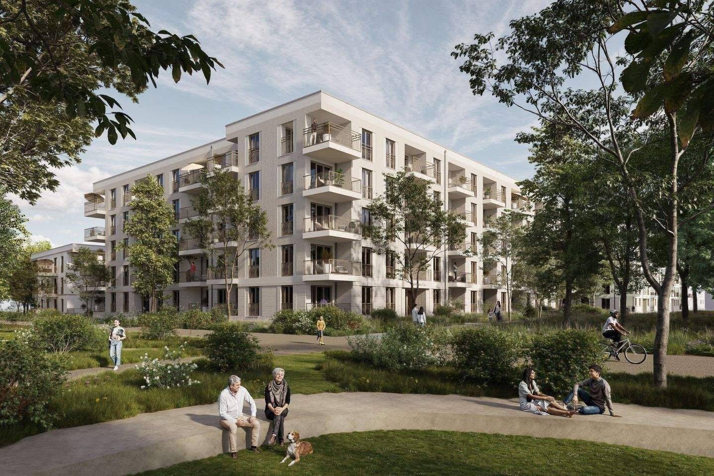 FERIEN-SPECIAL: Barrierefreie 4-Zimmer-Erdgeschosswohnung mit zwei Terrassen, 80995 München (Allach-Untermenzing Feldmoching-Hasenbergl Moosach)